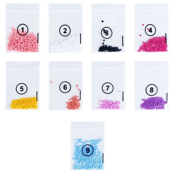 Алмазная мозаика, магнит ТРИ СОВЫ "Единорог" картонный конверт RE-АММ_48226