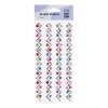 Наклейки акриловые MESHU "Zigzag", 25*10см, стразы, 396 наклеек, инд. уп., европодвес RE-MS_46771