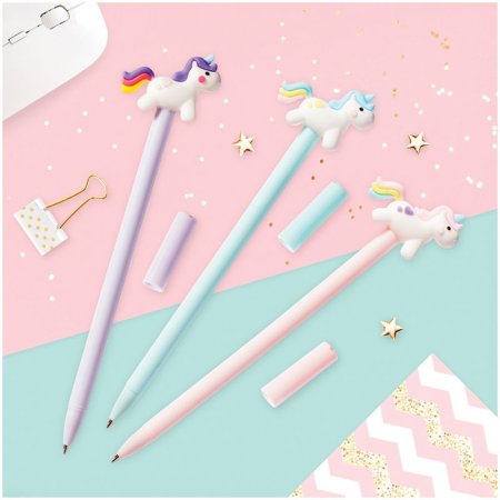 Ручка шариковая MESHU "Unicorn" синяя, 0.7 мм, корпус ассорти RE-296375