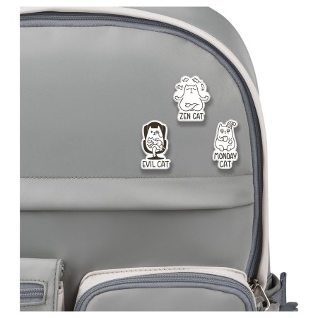 Набор акриловых значков MESHU "Such different cats" 3 шт прямая УФ-печать RE-MS_54866