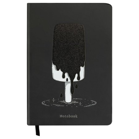 Записная книжка А5 80л. MESHU "Ice" кожзам, твердая обложка, тиснение фольгой, вырубка, блок в линию RE-MS_53509