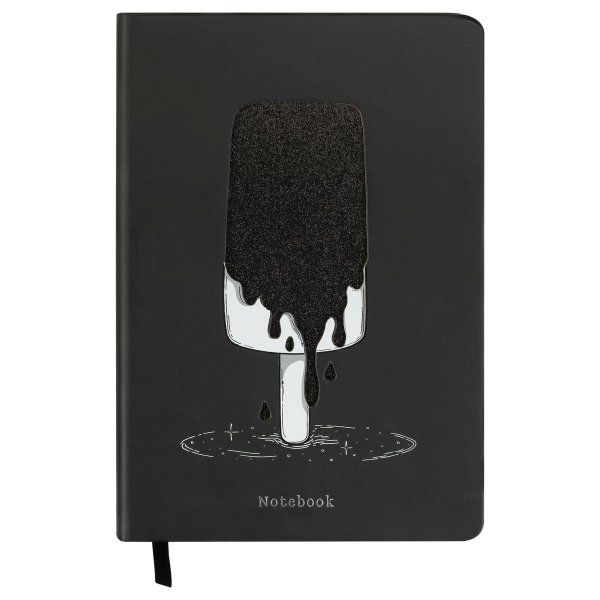 Записная книжка А5 80л. MESHU "Ice" кожзам, твердая обложка, тиснение фольгой, вырубка, блок в линию RE-MS_53509