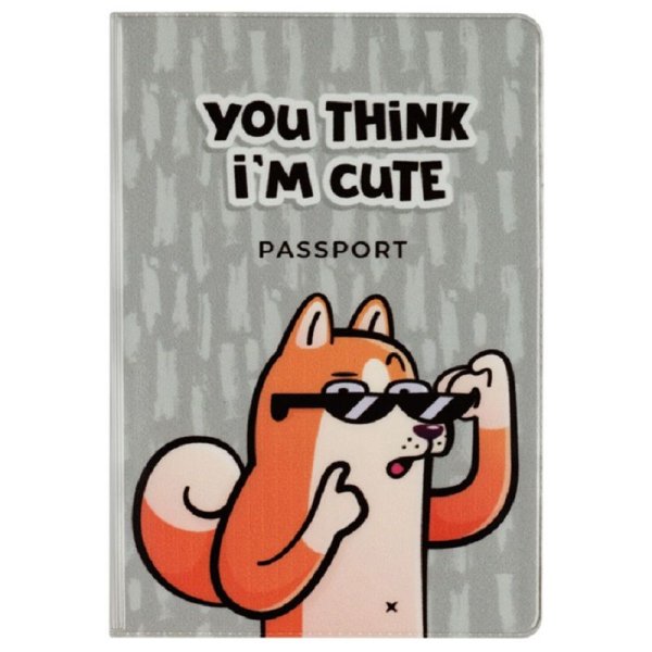 Обложка для паспорта MESHU "Cute" ПВХ, 2 кармана RE-MS_47042