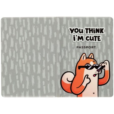 Обложка для паспорта MESHU "Cute" ПВХ, 2 кармана RE-MS_47042