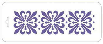 Трафарет СОНЕТ Бордюр орнамент 10 x 25 см, пластиковый NP-13746566