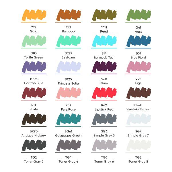 Набор маркеров SKETCHMARKER Universal 24 шт + сумка органайзер MPSM-24UNI