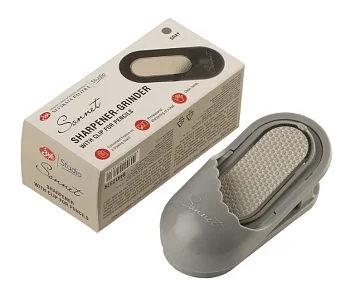 Точилка-наждак с зажимом СОНЕТ 9.5 x 3.8 см, серая NP-94412379