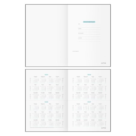 Ежедневник недатированный А5 136л. MESHU "Space plans" кожзам, тон. блок, резинка-фиксатор с подвеской, голографический срез, закладка-ляссе RE-MS_53624