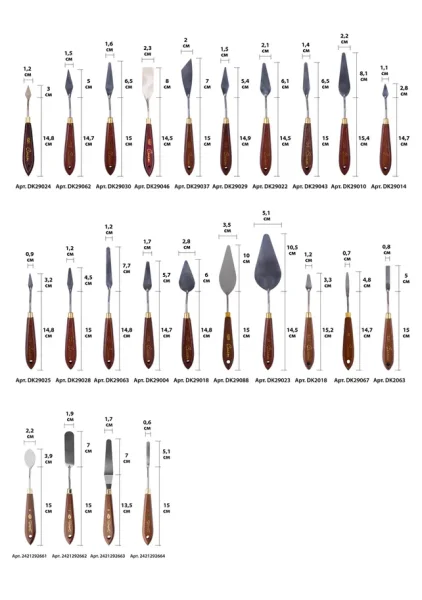 Мастихин СОНЕТ деревянная ручка 11.1 см, лезвие металл 6.0 x 2.8 см, №24 (1027) NP-DK29018