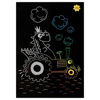 Гравюра с мультицветной основой ТРИ СОВЫ А5 "Водитель" RE-GA5_49956