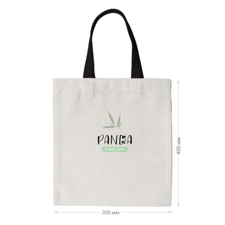 Сумка-шоппер MESHU "Panda" 33 x 40 см, канвас RE-MS_50140