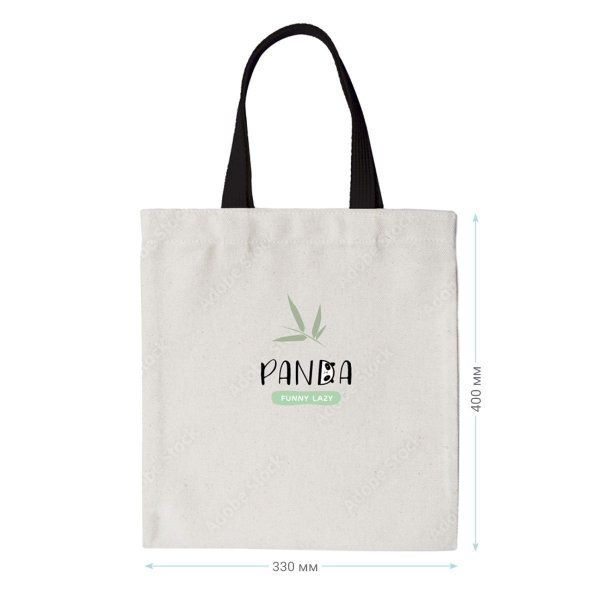 Сумка-шоппер MESHU "Panda" 33 x 40 см, канвас RE-MS_50140