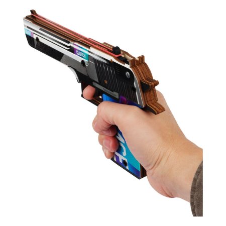 Пистолет деревянный ТРИ СОВЫ Desert Eagle "Игл Айс" подложка ХДФ с европодв, термоусадка RE-ПД2ДЗ001