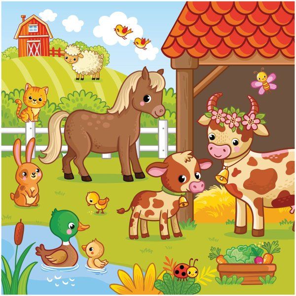 Пазл ТРИ СОВЫ 64 "Ферма" RE-ПК64_54534