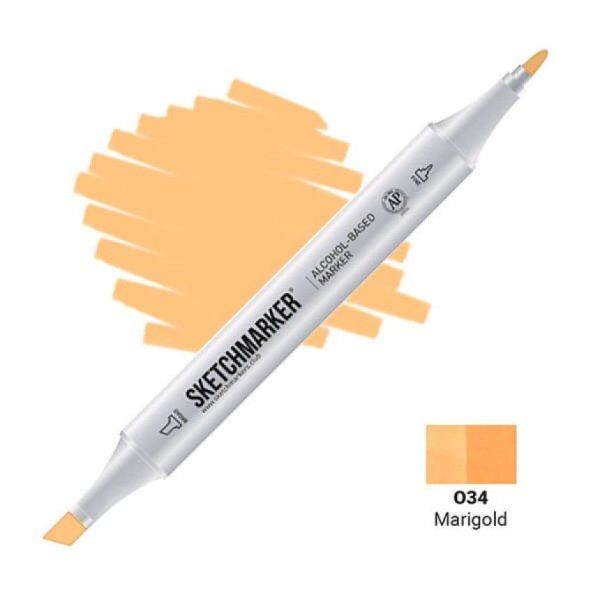 Маркер SKETCHMARKER двухсторонний на спирт.основе O34 Ноготки MPSM-O34