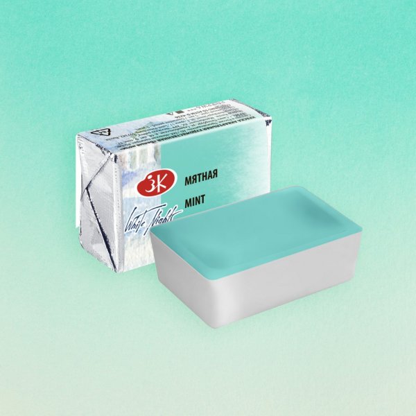 Акварель БЕЛЫЕ НОЧИ кювета 2.5 мл, 735 Мятная NP-1911735