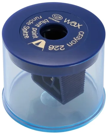 Точилка KUM 226 Wax T, 1 отверстие, для восковых карандашей, контейнер, ассорти KUM-1050571