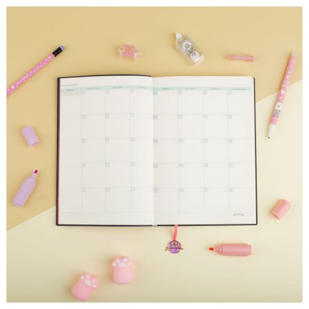 Ежедневник недатированный А5 136л. MESHU "Find your way. Pink" кожзам, закл с подвеской RE-MS_53610