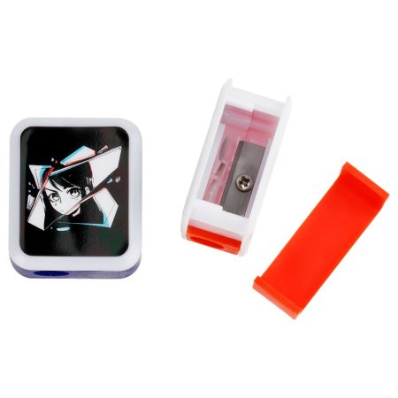 Точилка пластиковая MESHU "Kawaii" 1 отверстие, ассорти RE-MS_49245