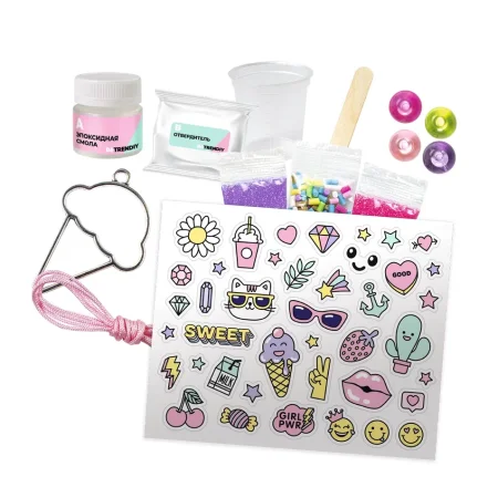 Набор по созданию украшения из эпоксидной смолы Be TrenDIY Кулон-мороженое AS-B015Y