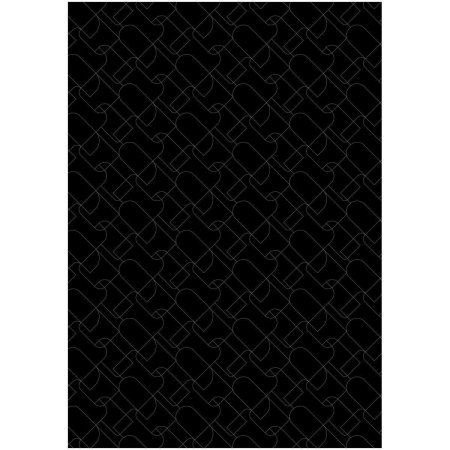 Упаковочная бумага глянцевая MESHU "Pattern on black" 1л. 70 x 100 см 80 г/м2, ассорти RE-MS_53487