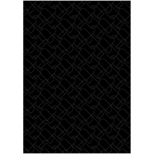 Упаковочная бумага глянцевая MESHU "Pattern on black" 1л. 70 x 100 см 80 г/м2, ассорти RE-MS_53487