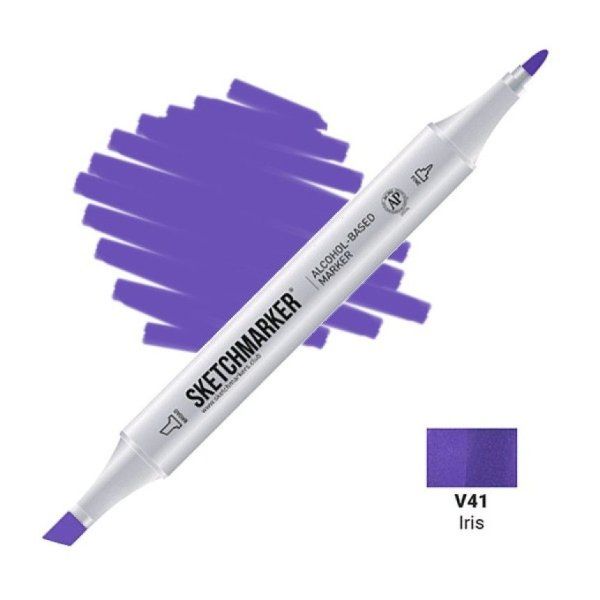 Маркер SKETCHMARKER двухсторонний на спирт.основе V41 Ирис MPSM-V41