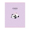 Тетрадь 48л. A5 клетка MESHU "Funny panda" матовая ламинация, фактурное тиснение RE-MS_49786