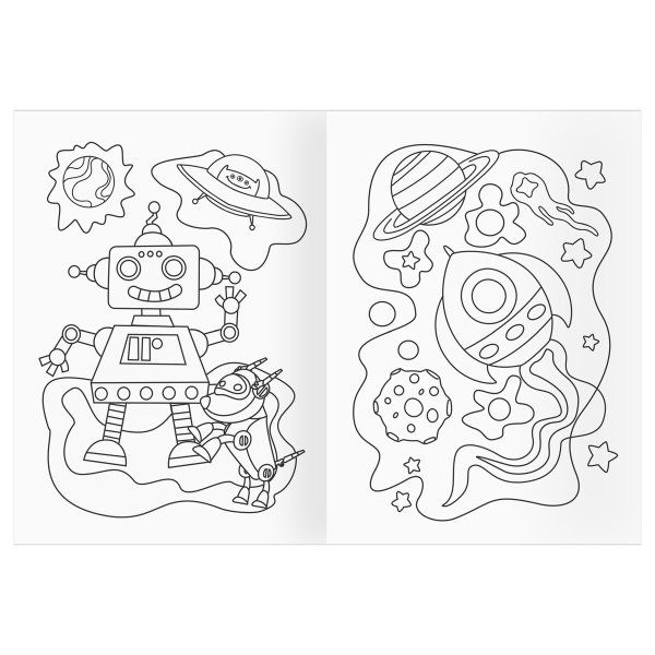 Раскраска А5 ТРИ СОВЫ "Прогулка по космосу" 16 стр. RE-РА5_56198