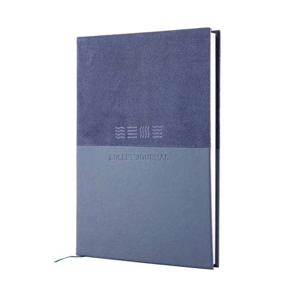 Блокнот для записей Стихия Bullet Journal 100 г/м2, 14 x 20 см, 80 л, жесткая обложка, сумеречный синий MPST04046