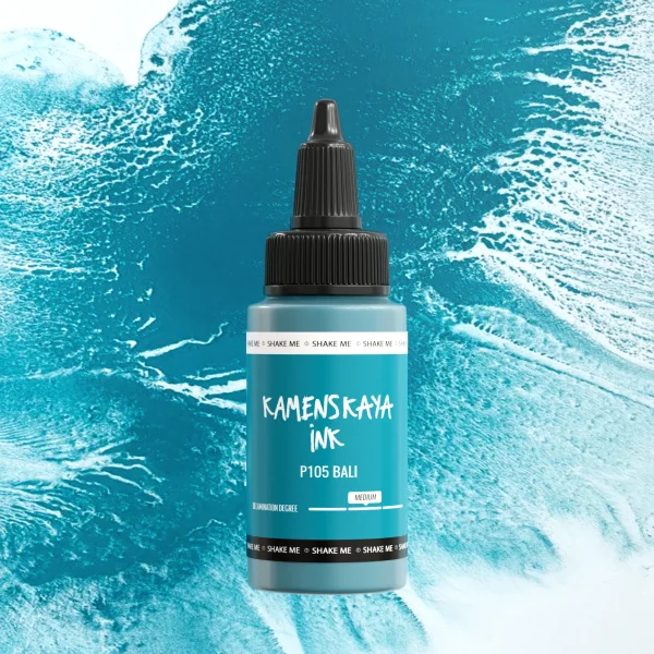 Чернила спиртовые (алкогольные) Kamenskaya Ink расслаивающиеся 30 мл P-105 Бали K-30-P-105