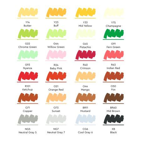 Набор маркеров SKETCHMARKER Food Set 24 шт еда + сумка органайзер MPSM-24FOOD