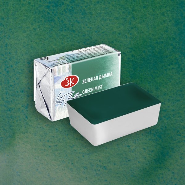 Акварель БЕЛЫЕ НОЧИ кювета 2.5 мл, 762 Зеленая дымка NP-1911762