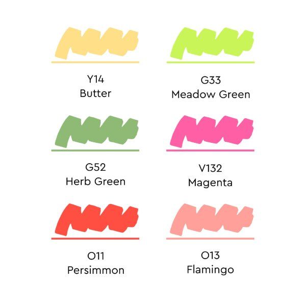 Набор маркеров SKETCHMARKER Basic 2 6 шт + коробка MPSM-6BAS2