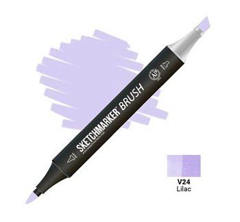 Маркер SKETCHMARKER Brush двухсторонний на спирт.основе V24 Сиреневый MPSMB-V24