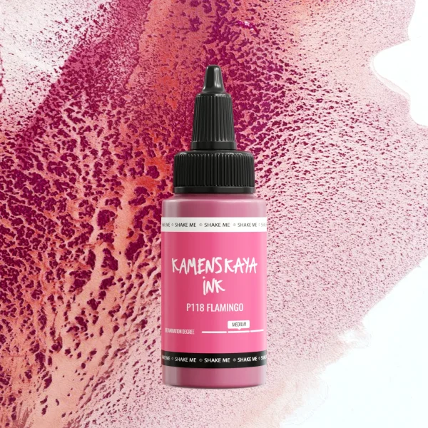 Чернила спиртовые (алкогольные) Kamenskaya Ink расслаивающиеся 30 мл P-118 Фламинго K-30-P-118