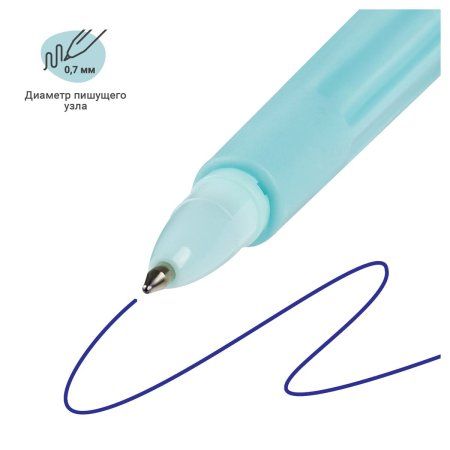 Ручка шариковая MESHU "Big Princess Cake" синяя, 0.7 мм, корпус ассорти, с топпером RE-MS_02651