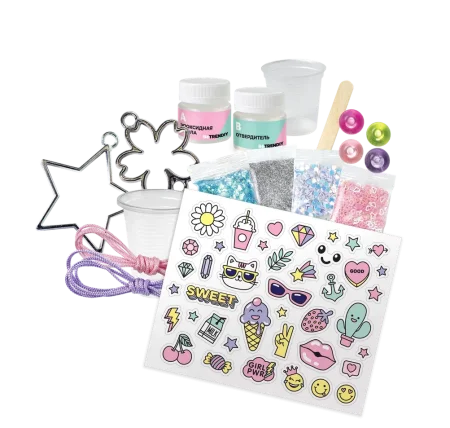 Набор по созданию украшения из эпоксидной смолы Be TrenDIY Кулон и браслет AS-В002Y