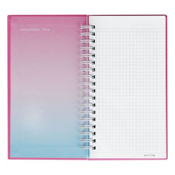 Записная книжка 95 x 175 мм 96л. MESHU "No bad days" на гребне, мат. ламинация, твердая обложка, выб. УФ-лак RE-MS_52920