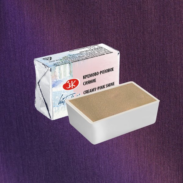 Акварель БЕЛЫЕ НОЧИ кювета 2.5 мл, 1001 Кремово-розовое сияние NP-19111001