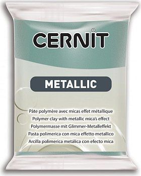 Пластика полимерная запекаемая CERNIT Metallic 56 г (054 бирюзовое золото) RH-CE0870056054