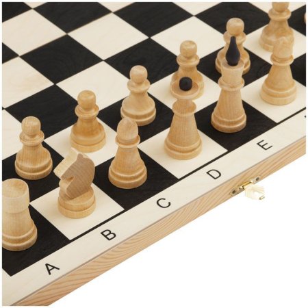 Набор игр 3 в 1 ТРИ СОВЫ "Нарды, шашки, шахматы" обиходные, деревянные с деревянной доской 40 x 40 см RE-НИ_46786