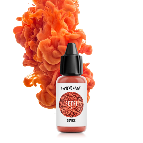 Чернила для петри Kamenskaya Ink 15 мл 03 Оранжевый K-P15-03