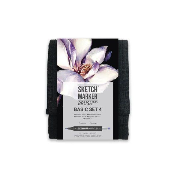 Набор маркеров SKETCHMARKER Brush Basic 4 12 шт MPSMB-12BAS4