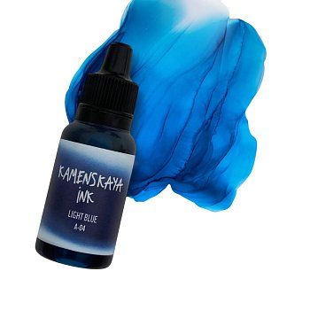 Чернила спиртовые (алкогольные) Kamenskaya Ink серия A 15 мл 04 Голубой K-00-00000374