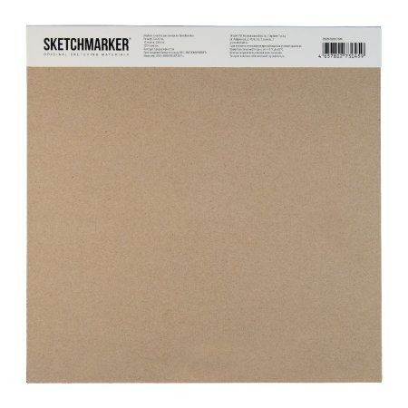 Альбом-склейка для акварели SKETCHMARKER 300 г/м2 26 x 26 см 10 л, хлопок, среднезернистая MP2626300CSM