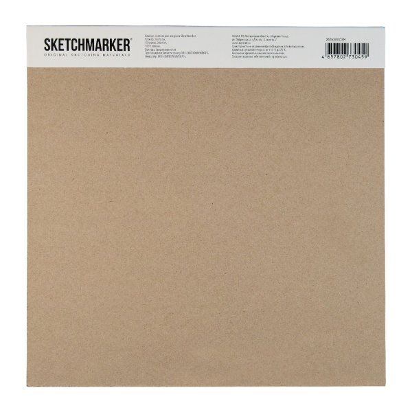 Альбом-склейка для акварели SKETCHMARKER 300 г/м2 26 x 26 см 10 л, хлопок, среднезернистая MP2626300CSM