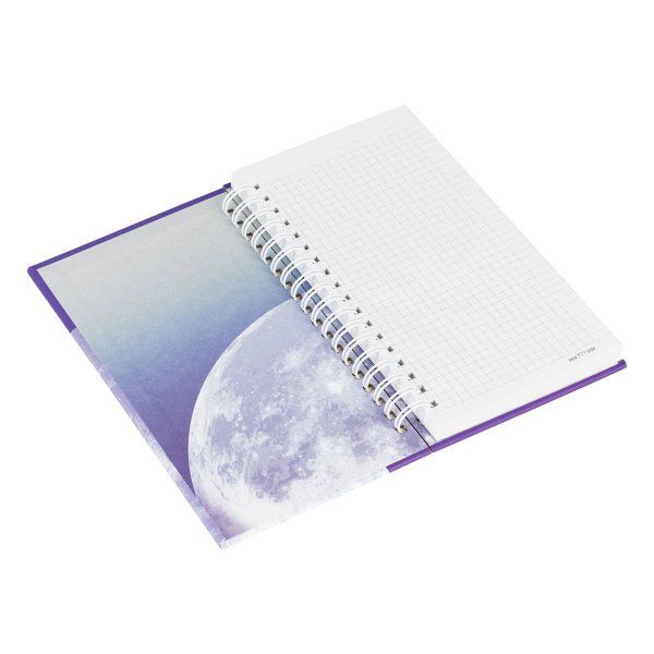 Записная книжка 95 x 175 мм 96л. MESHU "Moon light" на гребне, матовая ламинация, твердая обложка, выборочный УФ-лак RE-MS_52915