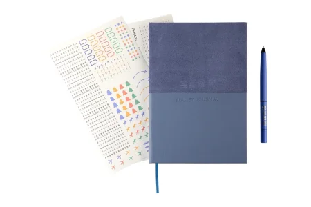 Блокнот для записей Стихия Bullet Journal 100 г/м2, 14 x 20 см, 80 л, жесткая обложка, сумеречный синий MPST04046