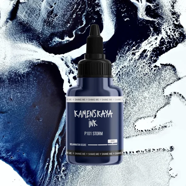 Чернила спиртовые (алкогольные) Kamenskaya Ink расслаивающиеся 40 мл P-101 Шторм K-00-00000484